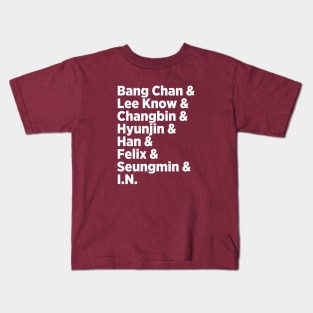Stray Kids Names - SKZ Seuteurei Kijeu Kids T-Shirt
